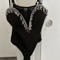 Rhinestones Bodysuit 