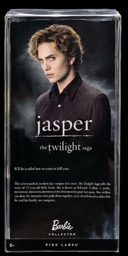 Barbie Collector The Twilight Saga Jasper Hale Doll Pink Label NRFB Mattel
