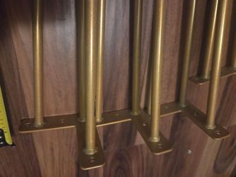Table legs x4 gold 24"