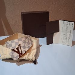 Louis Vuitton Belts Damier Azur Pattern Belt 