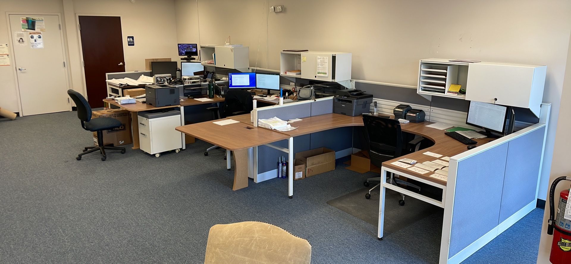 Office Furniture and Fixtures - 3 Used Cubicles for great office space -