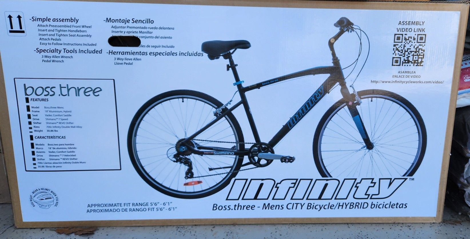 Infinity boss 3 - 7 speed Mens bike- New in the box