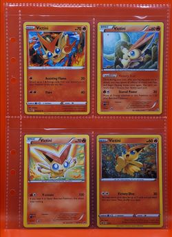 Favorite Pokemon Bundle: Victini [4 Cards] NM or better