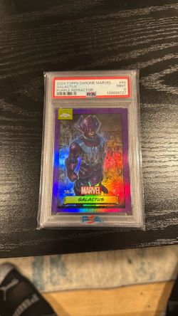 Topps chrome 2024 marvel galactus purple refractor