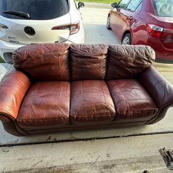 2 Leather sofas