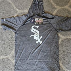 New Chicago White Sox Men's Medium Stitches MLB Short Sleeve Hoodie Shirt