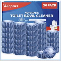 Vacplus Toilet Cleaner Tablets 28 Pack, Automatic Bowl & Tank Cleaner, Septic Safe, Powerful Cleanin