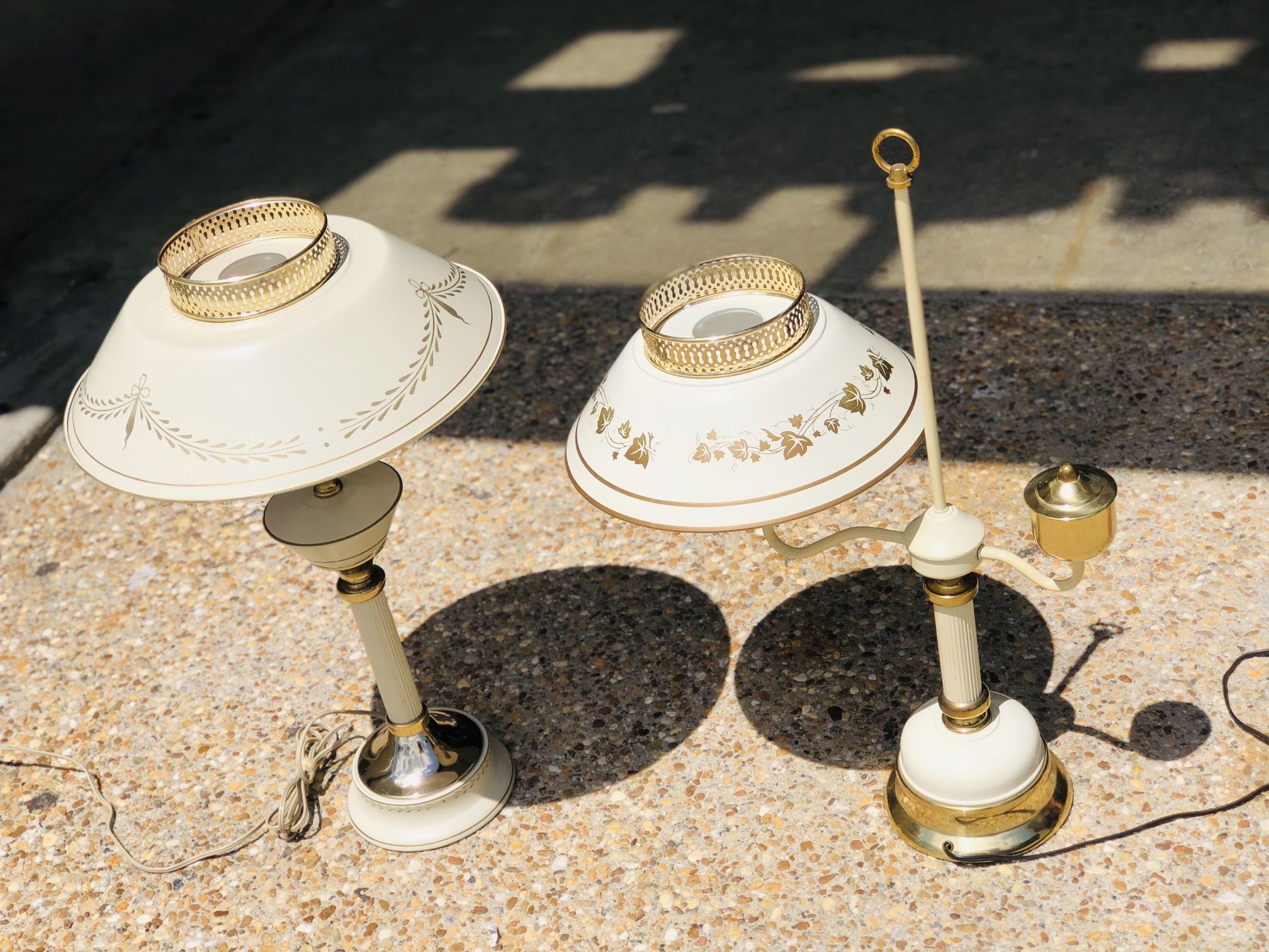 Two Brass Vintage Lamps