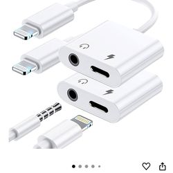 2 Pack Lightning to 3.5mm Adapter