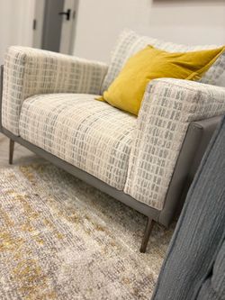 Mid-Century Modern Loveseat Sofa