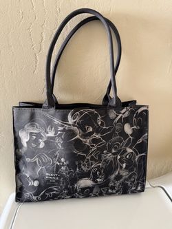 Disney Characters Black Tote Bag