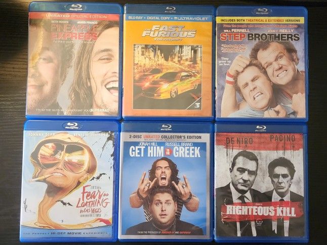 9 Blu-ray movies