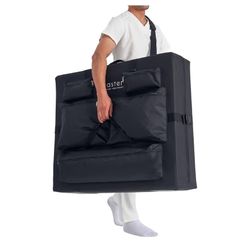 Portable Massage Table Carry Case – Universal Fit (25”-32”) – Heavy Duty Bag with 5 Pockets – Black