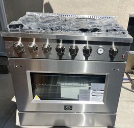 New 36" FORNO Gas Stove .
