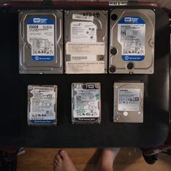  I Have Five Hard Drives Left For A Laptop Computer They Are SATA  And Desktop PC Computer .