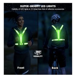 Led Running Vest Unisex 