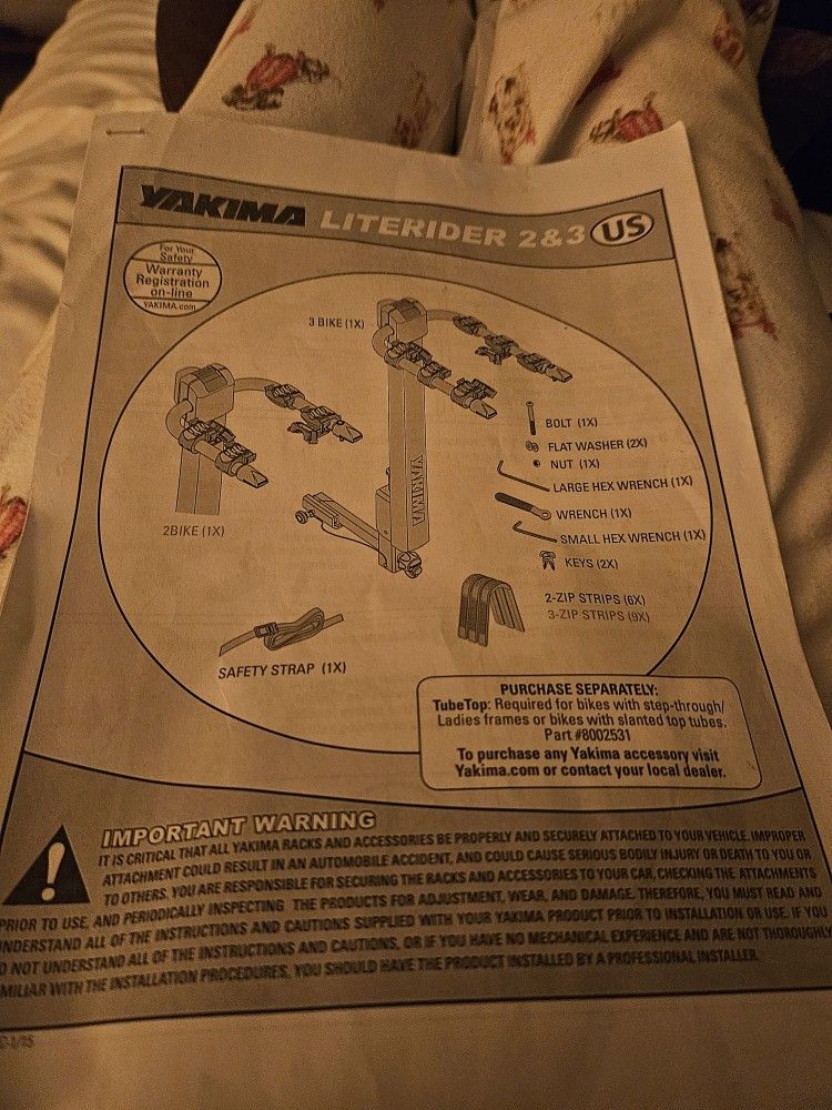 Yakima Literider 2 And 3 Bike Rack