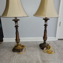 Vintage lamps with shades