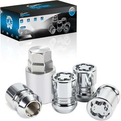 M12x1.5 Wheel Lock Lug Nuts - 60° Cone Seat Anti-Theft Wheel Locks
Fits Civic Accord CR-V HR-V Pilot Camry Corolla RAV4 Highlander Tacoma CX-5 Sportag