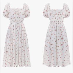 Brand: R.Vivimos Floral White Dress Size XSMALL 