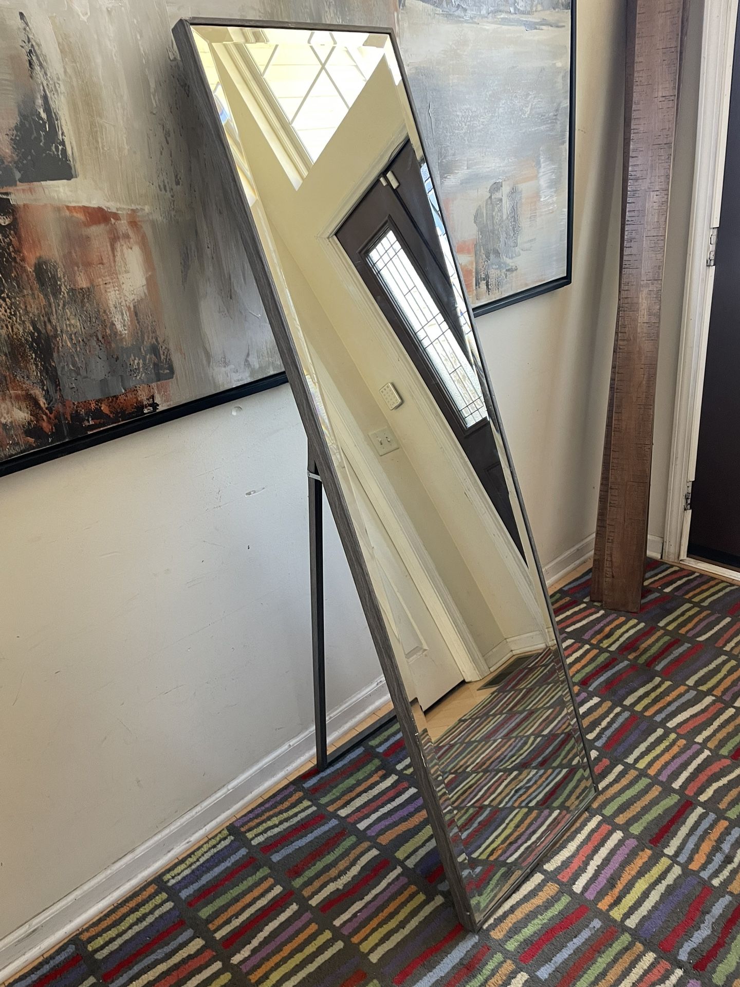 Gray Full Length Mirror-17.5” x 63.5”