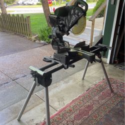 Hitachi 12 inch laser miter saw with stand