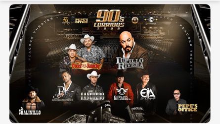 90’s Corridos Tour Sabado PeacockTheater