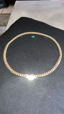 Gold Cuban Link Chain Bracelet