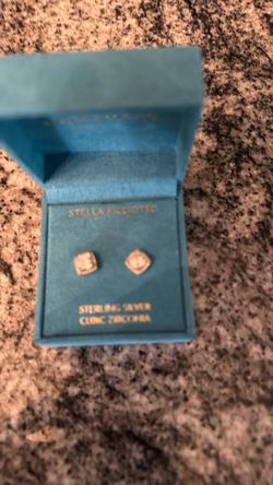 Sterling Silver Zirconia Earrings