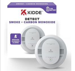 (Brand New in Box)
Kidde Smoke and Carbon Monoxide Detector, AA Battery Powered with LED Status Lights, 85 dB Alarm, 5 inches, 30CUDR-V , 1 Pack /A3-