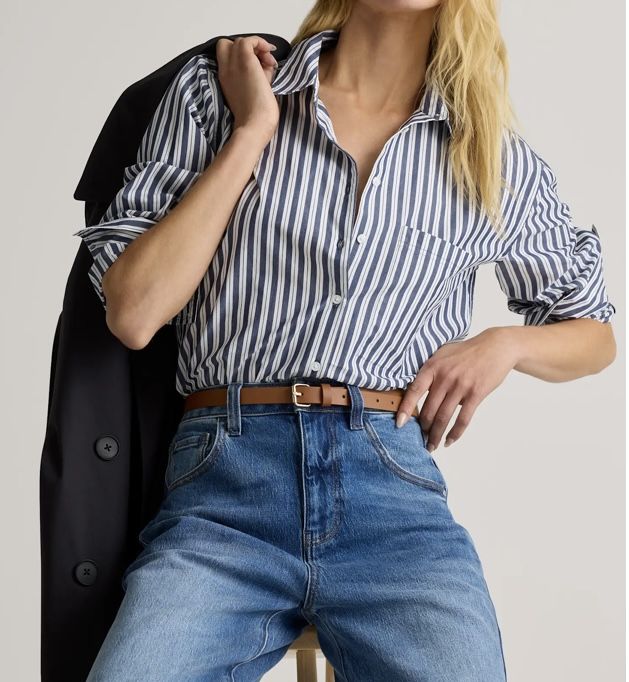 Lucky Brand Long Sleeve Boyfriend Shirt Women’s Small