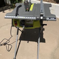 RYOBI Portable Table Saw with Folding Stand