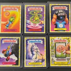 NEW SERIES GARBAGE PAIL KIDS YELLOW PARALLEL 10 Card Bundle 