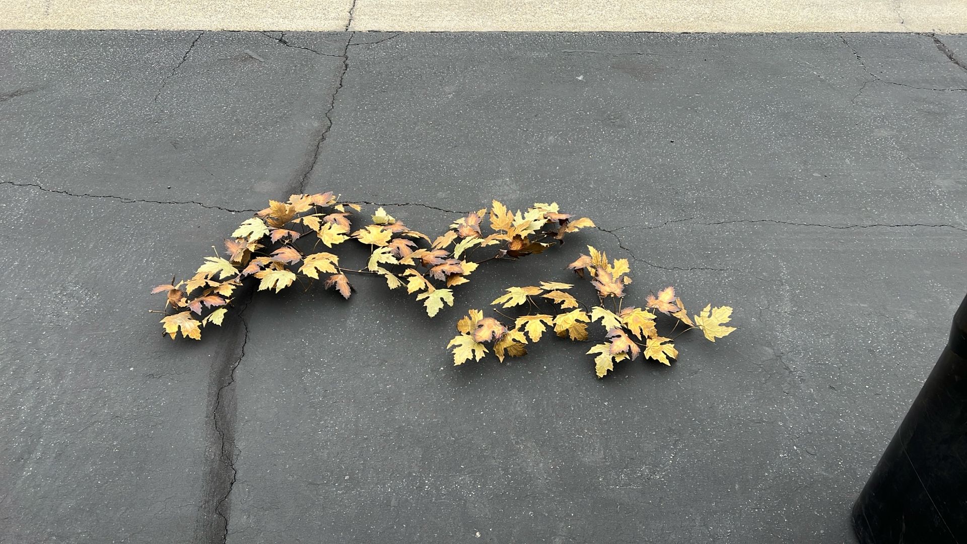 Vintage Autumn Leaves Maple Leaf Metal Wall Hanging Sculpture
