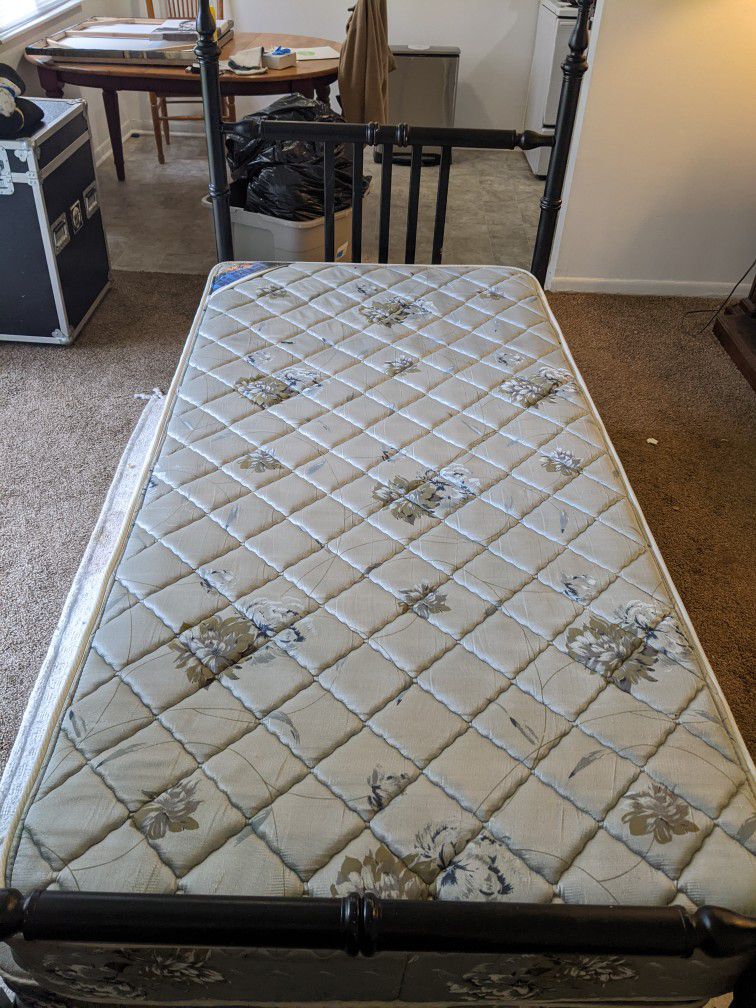 Single Bed, Box spring And Mattress-MAKE OFFER!