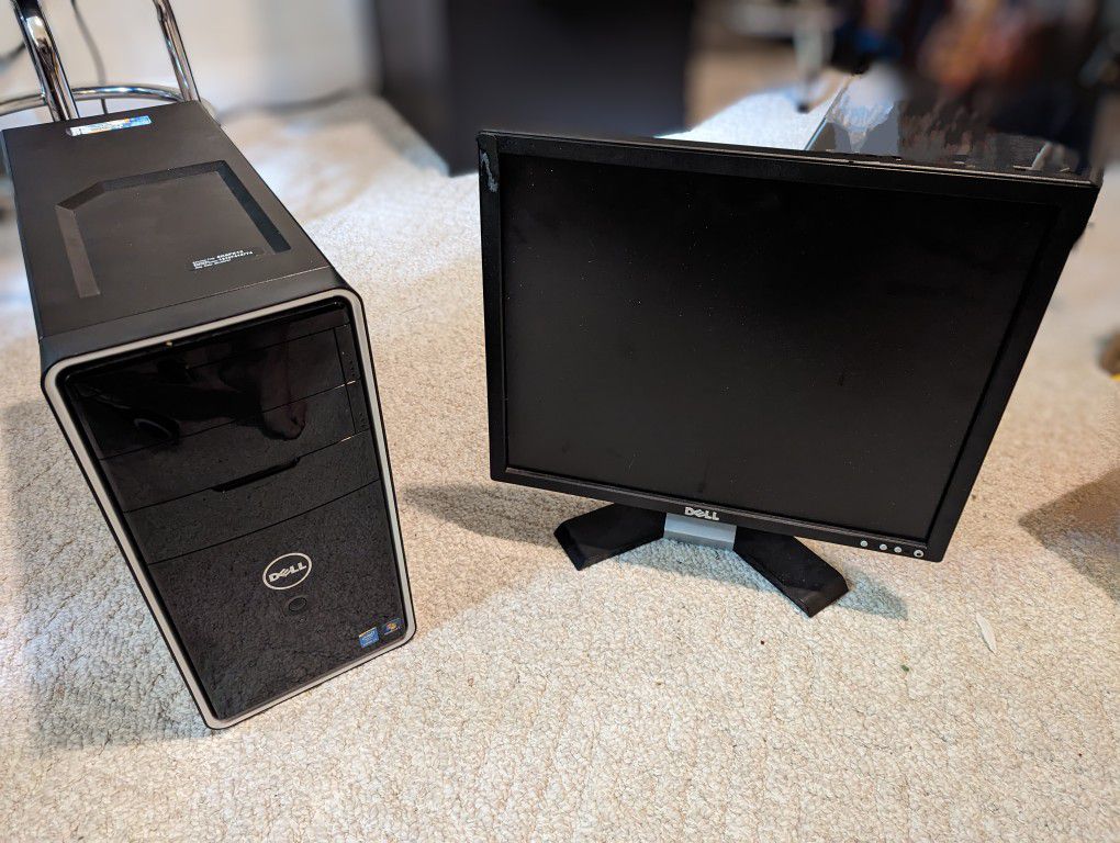 Dell Inspiron 3847 PC Tower With monitor 