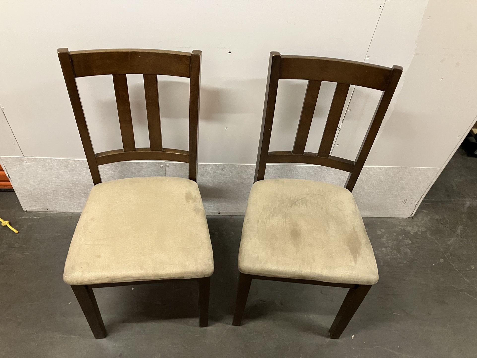 Two Wood Chairs