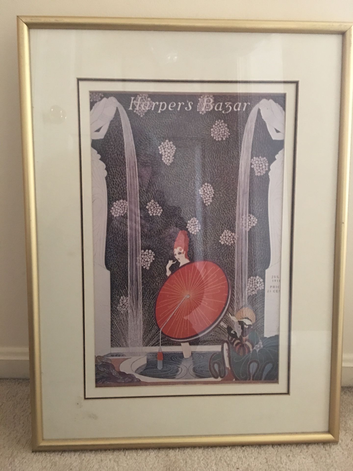 Original harpers bazaar print