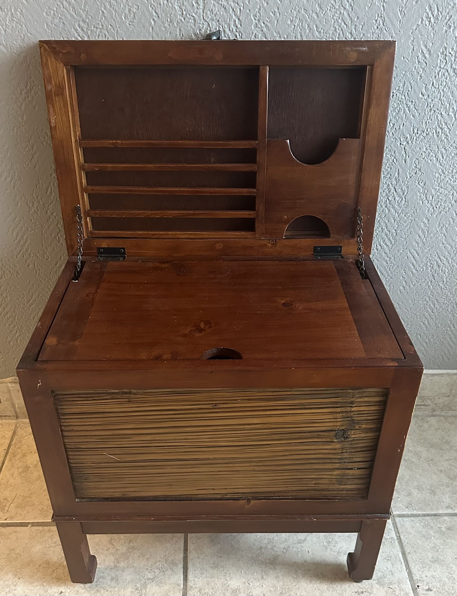 Antique Wood Storage Chest