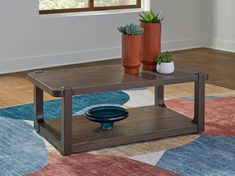 Breckington Dark Brown Rectangular Cocktail Table