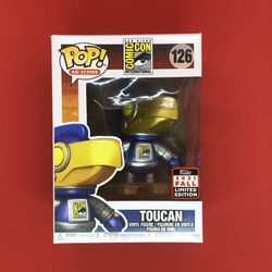 Funko Pop! Toucan As Robot Metallic Blue SDCC Fall 2021 #126 Exclusive Comic Con