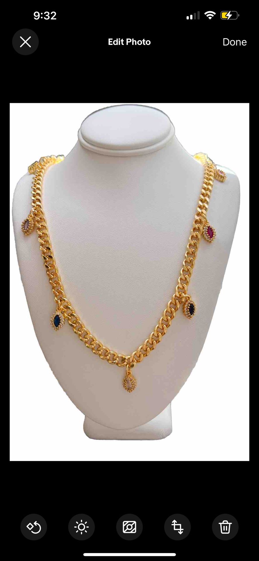 Gold Plated Beautiful Necklace High Quality (Brand New) 
