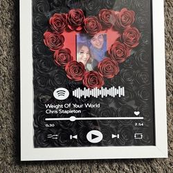 Spotify Song Shadow Box