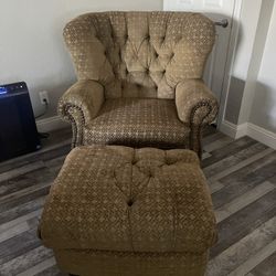 Chair and ottoman