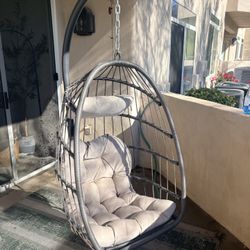 Outdoor Egg Swing Chair with Stand And Covers X 2