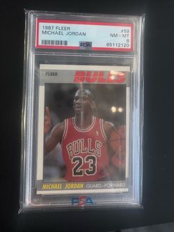 1987 Fleer Micheal Jordan PSA 8 #59