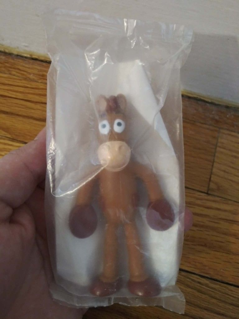 Disney Kellogg's Toy Story Bendable Bullseye 4” Figure In Sealed New Package
