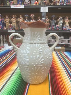 💥 large Talavera brown rim vase 💥