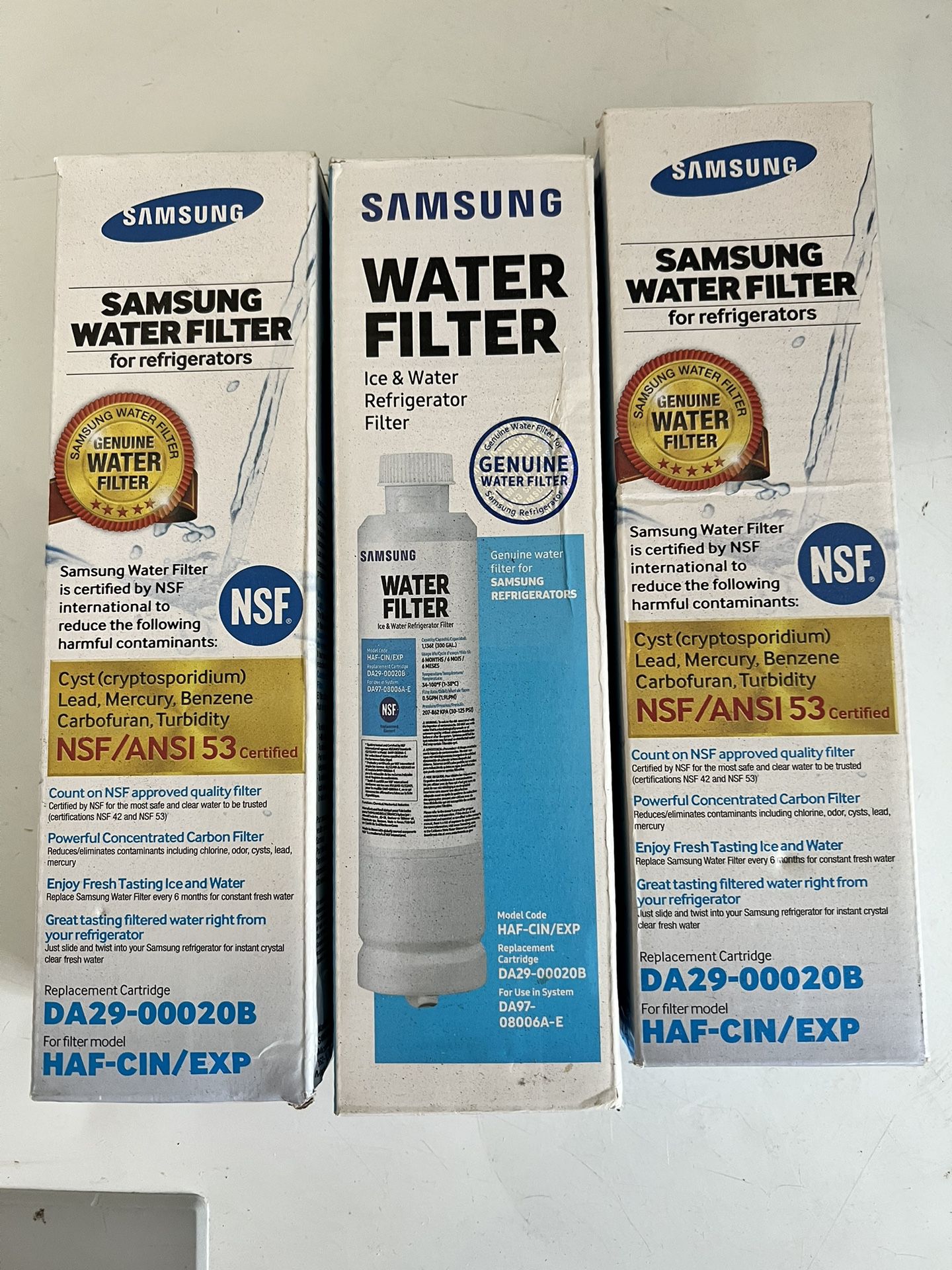 Set Of 3 Samsung Refrigerator Water Filters
