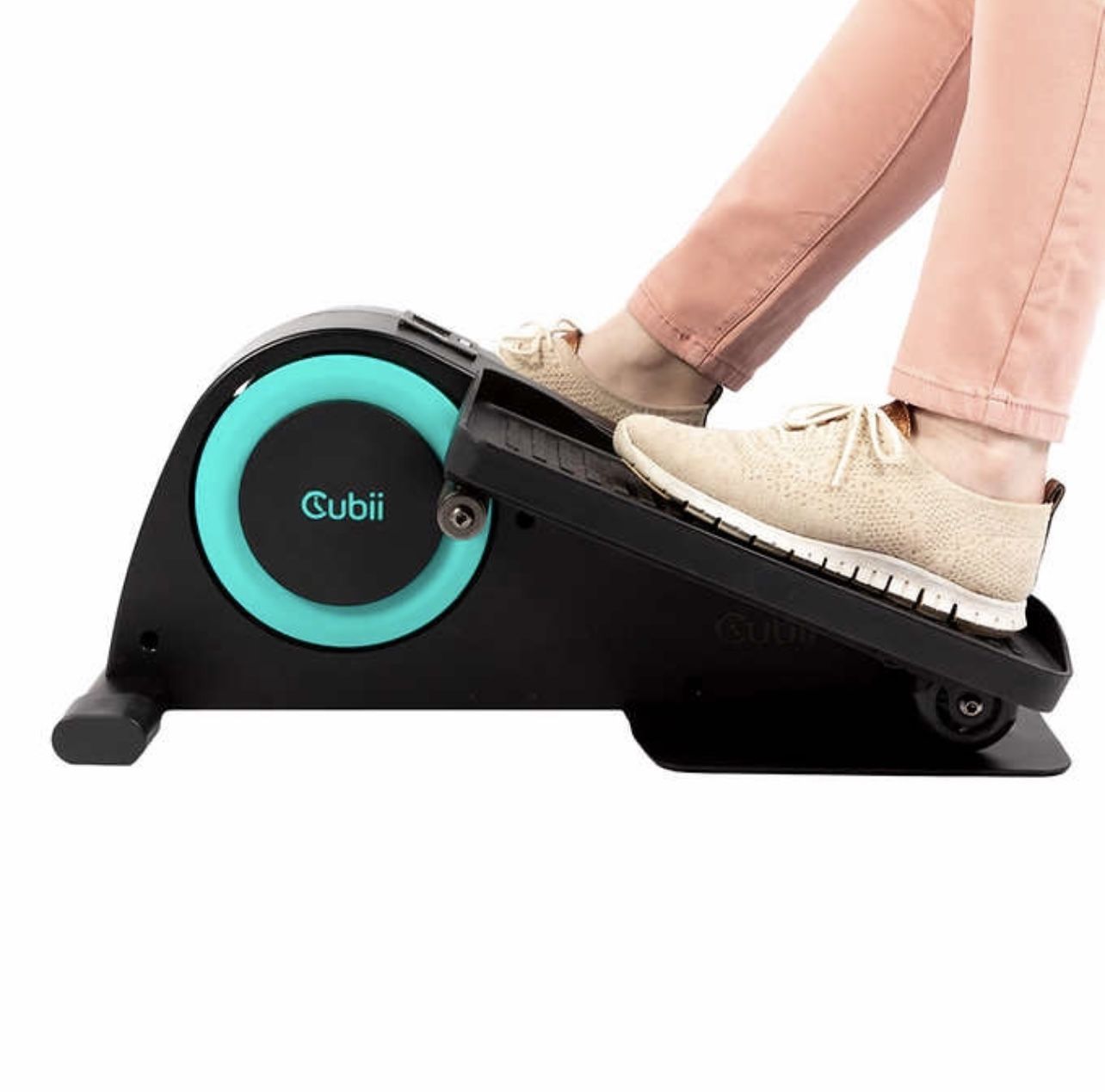 Cubii JR1 Seated Elliptical with Builtin Display Monitor and Mat for